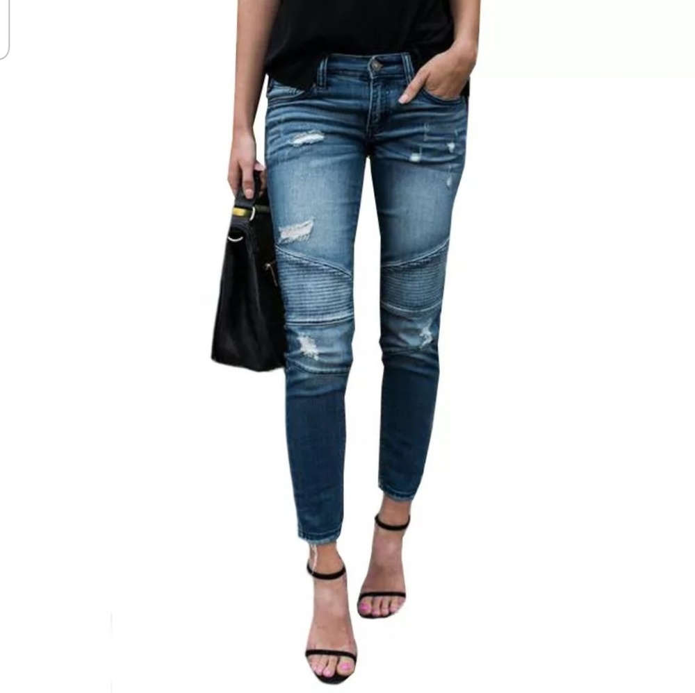 Moto Jeans Ripped